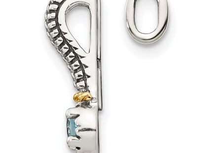 14k/Silver Two-Tone Pendants Style QTC1711 - Classique Jewelry Inc.