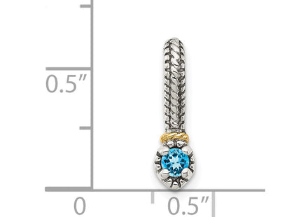 14k/Silver Two-Tone Pendants Style QTC1711 - Classique Jewelry Inc.