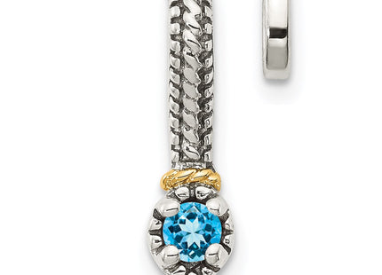 14k/Silver Two-Tone Pendants Style QTC1711 - Classique Jewelry Inc.