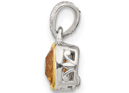 14k/Silver Two-Tone Pendants Style QTC1715 - Classique Jewelry Inc.