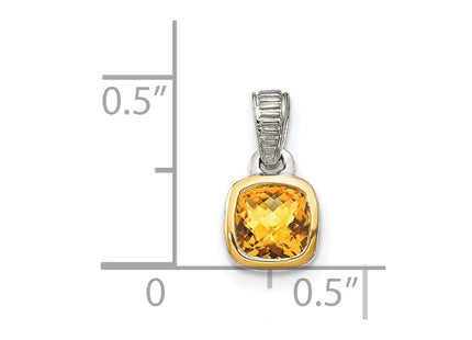 14k/Silver Two-Tone Pendants Style QTC1715 - Classique Jewelry Inc.