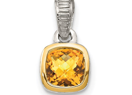 14k/Silver Two-Tone Pendants Style QTC1715 - Classique Jewelry Inc.
