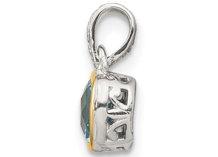 14k/Silver Two-Tone Pendants Style QTC1716 - Classique Jewelry Inc.