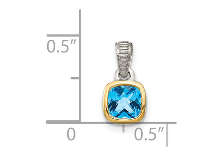 14k/Silver Two-Tone Pendants Style QTC1716 - Classique Jewelry Inc.