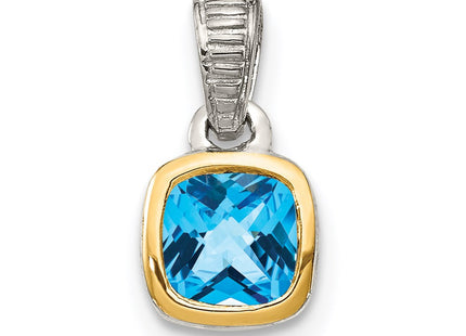 14k/Silver Two-Tone Pendants Style QTC1716 - Classique Jewelry Inc.