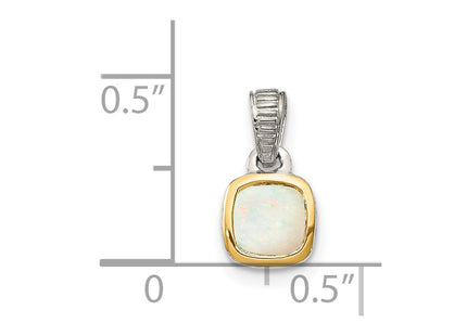 14k/Silver Two-Tone Pendants Style QTC1717 - Classique Jewelry Inc.