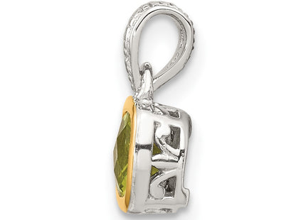 14k/Silver Two-Tone Pendants Style QTC1718 - Classique Jewelry Inc.