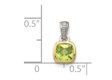 14k/Silver Two-Tone Pendants Style QTC1718 - Classique Jewelry Inc.