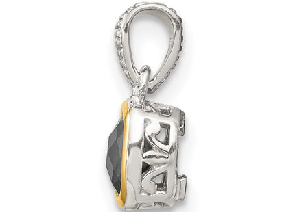 14k/Silver Two-Tone Pendants Style QTC1719 - Classique Jewelry Inc.