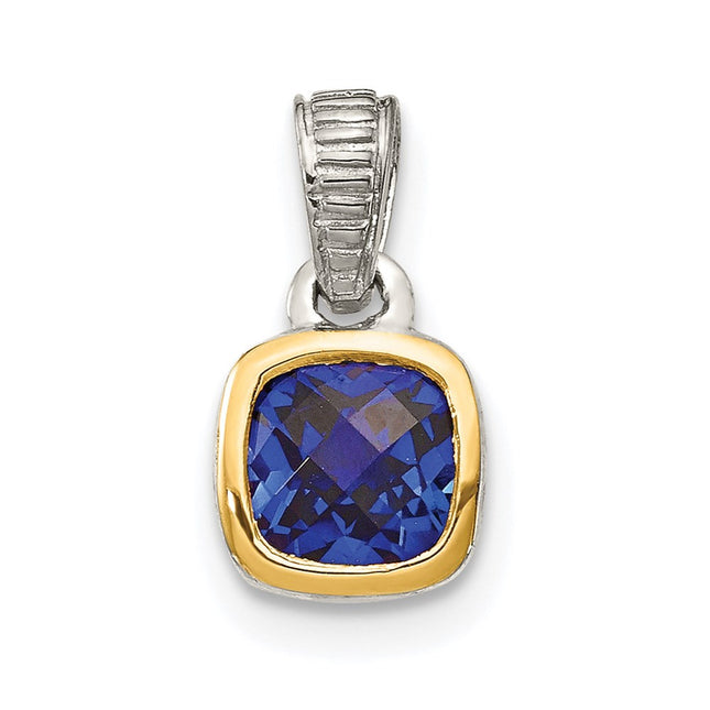 14k/Silver Two-Tone Pendants Style QTC1719 - Classique Jewelry Inc.