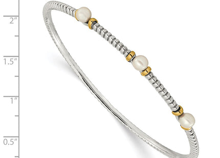 14k/Silver Two-Tone Bracelets Style QTC172 - Classique Jewelry Inc.