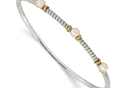 14k/Silver Two-Tone Bracelets Style QTC172 - Classique Jewelry Inc.