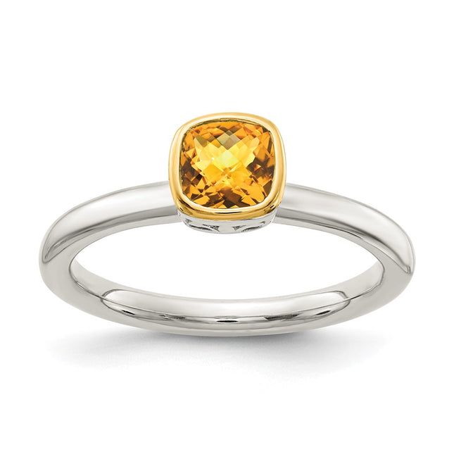 14k/Silver Two-Tone Rings Style QTC1720 - Classique Jewelry Inc.