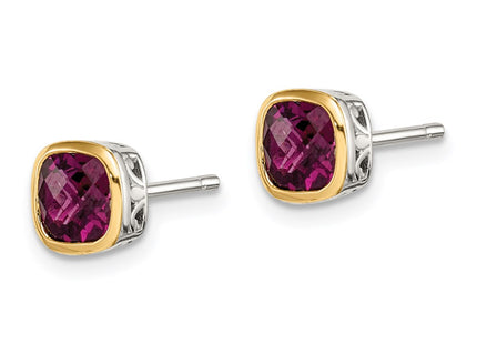 14k/Silver Two-Tone Earrings Style QTC1723 - Classique Jewelry Inc.