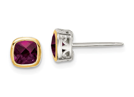14k/Silver Two-Tone Earrings Style QTC1723 - Classique Jewelry Inc.