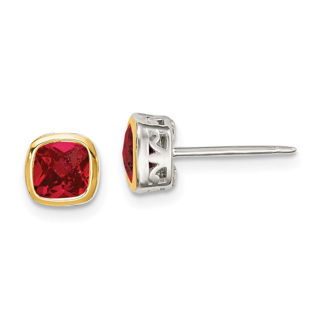 14k/Silver Two-Tone Earrings Style QTC1730 - Classique Jewelry Inc.