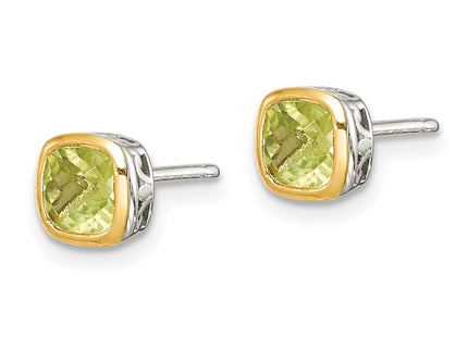 14k/Silver Two-Tone Earrings Style QTC1731 - Classique Jewelry Inc.