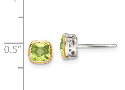 14k/Silver Two-Tone Earrings Style QTC1731 - Classique Jewelry Inc.