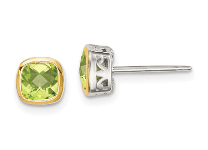 14k/Silver Two-Tone Earrings Style QTC1731 - Classique Jewelry Inc.