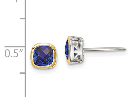 14k/Silver Two-Tone Earrings Style QTC1732 - Classique Jewelry Inc.