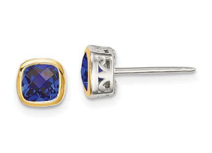 14k/Silver Two-Tone Earrings Style QTC1732 - Classique Jewelry Inc.