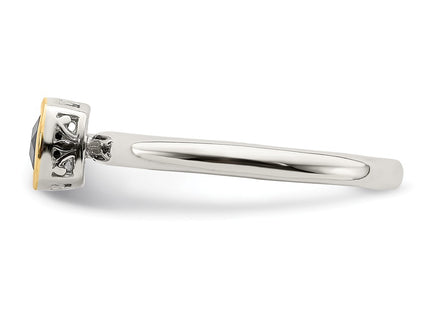 14k/Silver Two-Tone Rings Style QTC1736 - Classique Jewelry Inc.