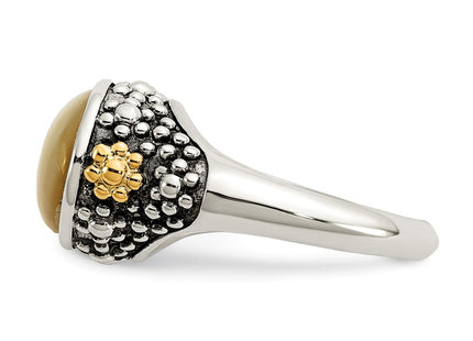 14k/Silver Two-Tone Rings Style QTC1746 - Classique Jewelry Inc.