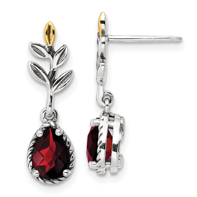 14k/Silver Two-Tone Earrings Style QTC1763 - Classique Jewelry Inc.