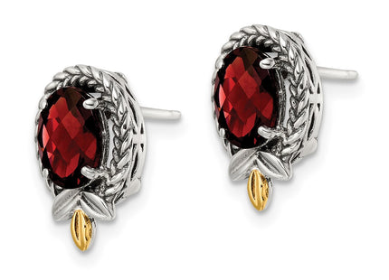 14k/Silver Two-Tone Earrings Style QTC1764 - Classique Jewelry Inc.