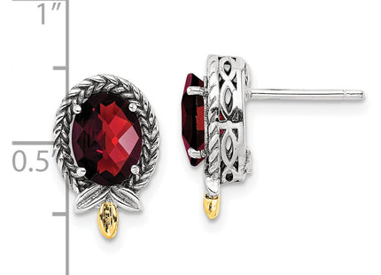 14k/Silver Two-Tone Earrings Style QTC1764 - Classique Jewelry Inc.