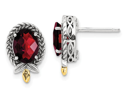 14k/Silver Two-Tone Earrings Style QTC1764 - Classique Jewelry Inc.