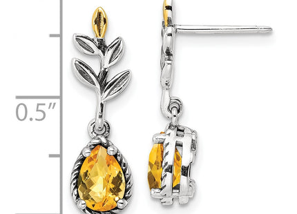 14k/Silver Two-Tone Earrings Style QTC1767 - Classique Jewelry Inc.