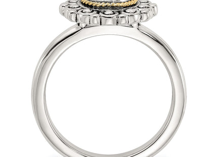 14k/Silver Two-Tone Rings Style QTC1787 - Classique Jewelry Inc.