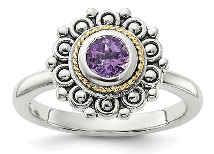 Sterling silver amethyst ring