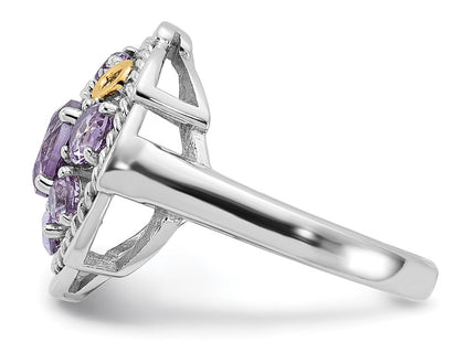 14k/Silver Two-Tone Rings Style QTC1790 - Classique Jewelry Inc.