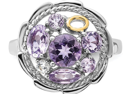 14k/Silver Two-Tone Rings Style QTC1790 - Classique Jewelry Inc.