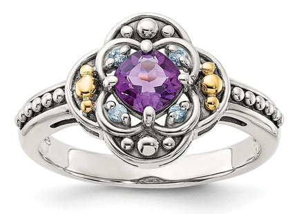 14k/Silver Two-Tone Rings Style QTC1793 - Classique Jewelry Inc.