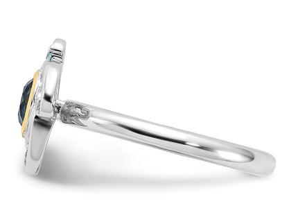 14k/Silver Two-Tone Rings Style QTC1797 - Classique Jewelry Inc.
