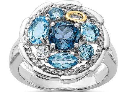 14k/Silver Two-Tone Rings Style QTC1799 - Classique Jewelry Inc.