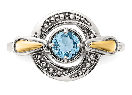 14k/Silver Two-Tone Rings Style QTC1801 - Classique Jewelry Inc.