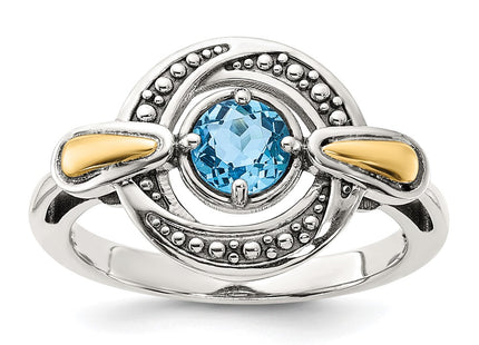 14k/Silver Two-Tone Rings Style QTC1801 - Classique Jewelry Inc.