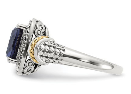 14k/Silver Two-Tone Rings Style QTC1817 - Classique Jewelry Inc.