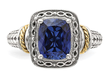 14k/Silver Two-Tone Rings Style QTC1817 - Classique Jewelry Inc.