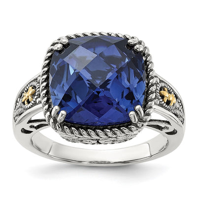 Sterling silver sapphire ring