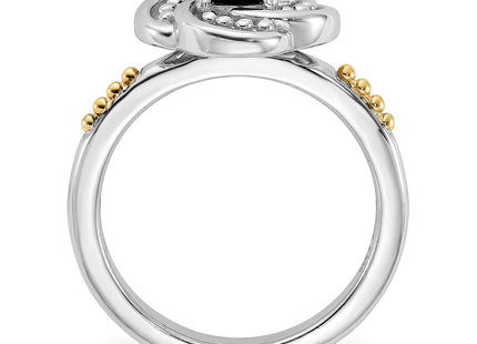 14k/Silver Two-Tone Rings Style QTC1820 - Classique Jewelry Inc.