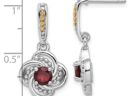 14k/Silver Two-Tone Earrings Style QTC1822 - Classique Jewelry Inc.