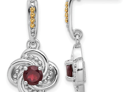 14k/Silver Two-Tone Earrings Style QTC1822 - Classique Jewelry Inc.