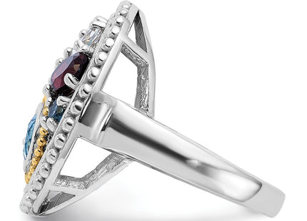 14k/Silver Two-Tone Rings Style QTC1828 - Classique Jewelry Inc.