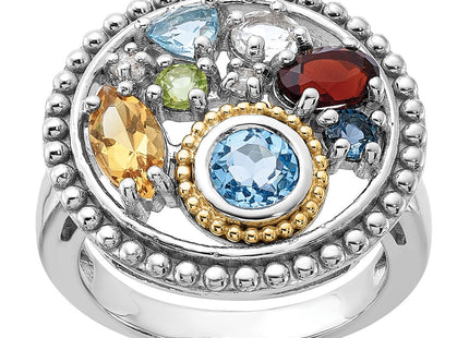 14k/Silver Two-Tone Rings Style QTC1828 - Classique Jewelry Inc.