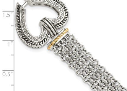 14k/Silver Two-Tone Bracelets Style QTC183 - Classique Jewelry Inc.